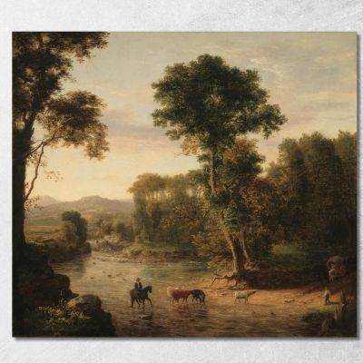 Crossing The Ford George Inness gin19 canvas print 