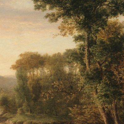 Crossing The Ford George Inness gin19 canvas print