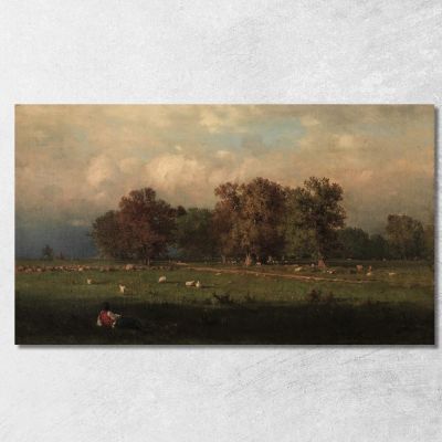Durham Connecticut George Inness gin21 canvas print 