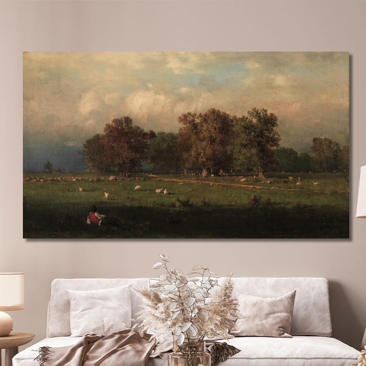 Durham Connecticut George Inness gin21 canvas print 