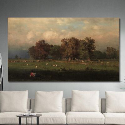 Durham Connecticut George Inness gin21 canvas print 
