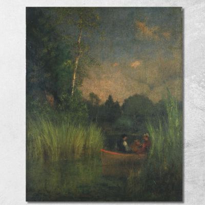 Dusk In The Rushes Alexandria Bay George Inness gin22 canvas print 