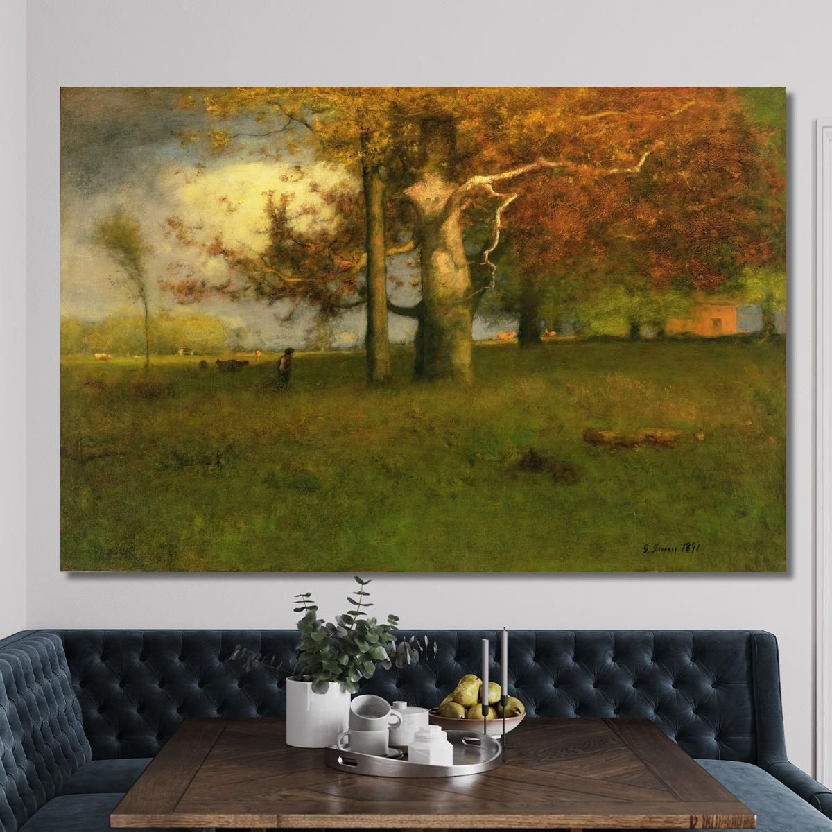 Early Autumn Montclair George Inness gin23 canvas print 