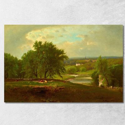 Englewood New Jersey George Inness gin26 canvas print 