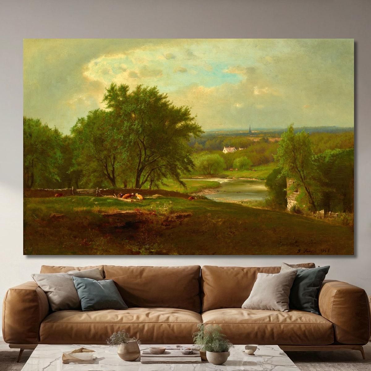 Englewood New Jersey George Inness gin26 canvas print 