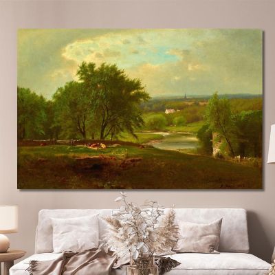 Englewood New Jersey George Inness gin26 canvas print 