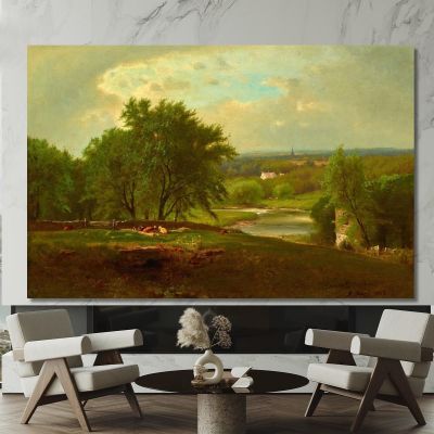 Englewood New Jersey George Inness gin26 canvas print 