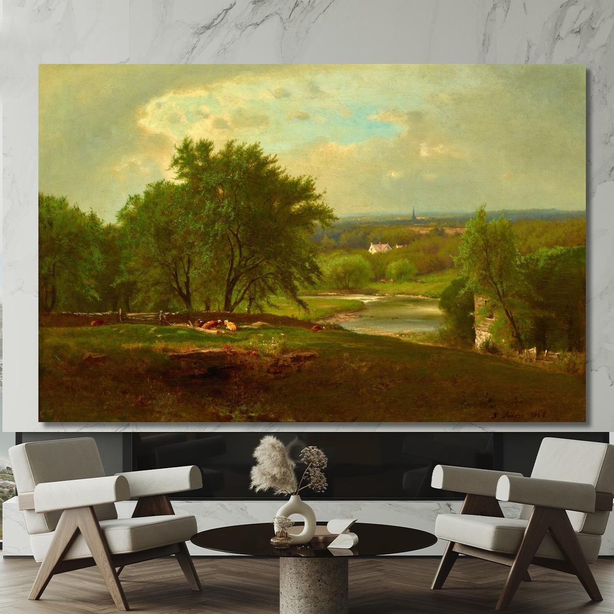 Englewood New Jersey George Inness gin26 canvas print 