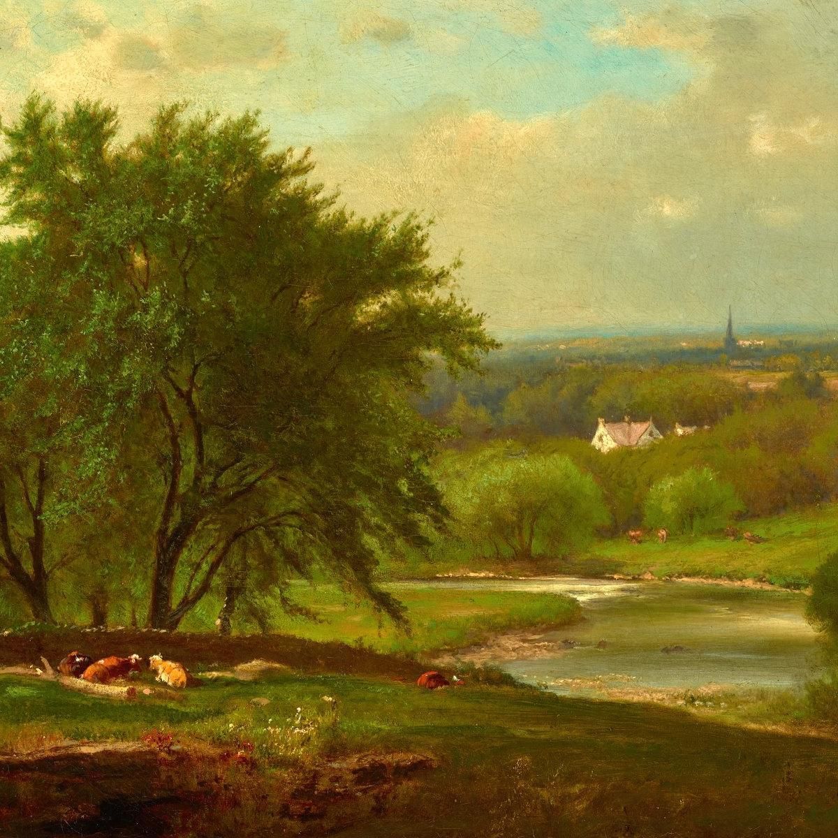 Englewood New Jersey George Inness gin26 canvas print