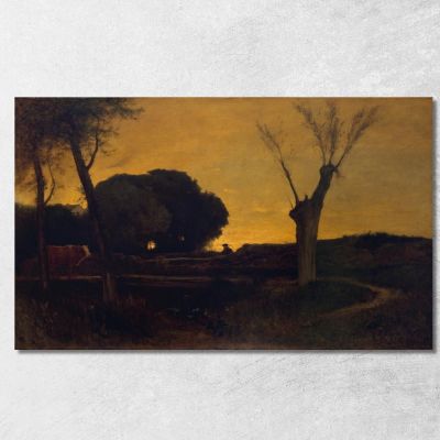 Evening At Medfield Massachusetts George Inness gin27 canvas print 