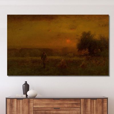 Evening Glow George Inness gin28 canvas print 