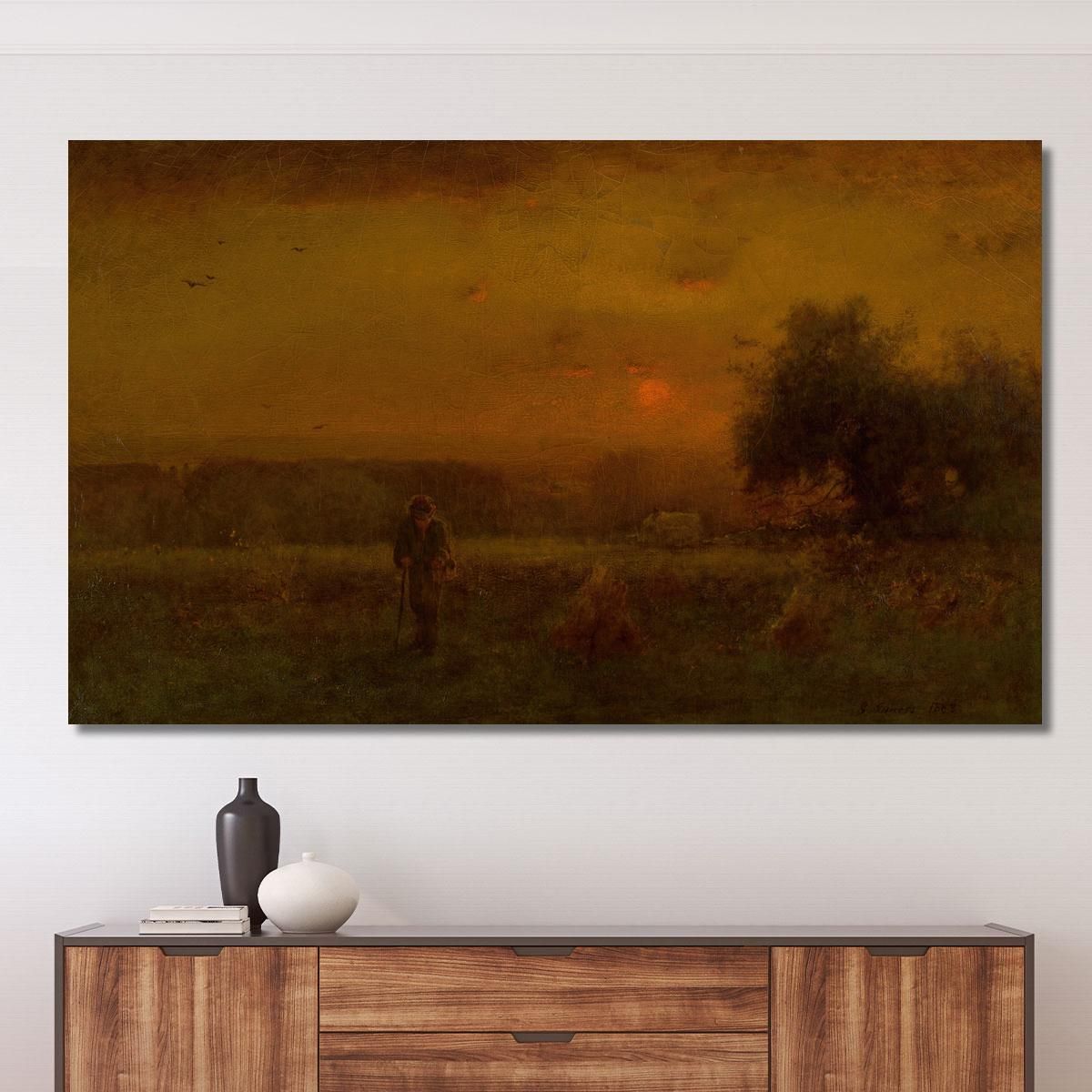 Evening Glow George Inness gin28 canvas print 
