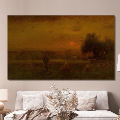 Evening Glow George Inness gin28 canvas print 