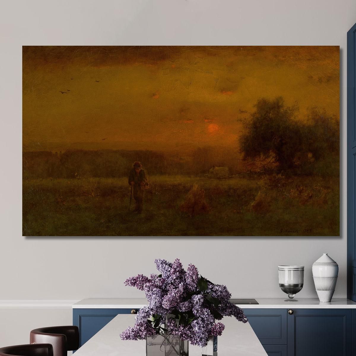 Evening Glow George Inness gin28 canvas print 