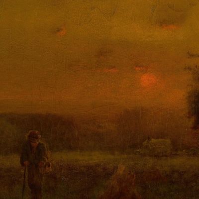 Evening Glow George Inness gin28 canvas print