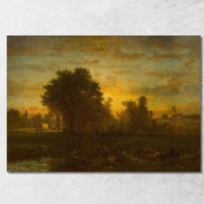 Farm At Sundown George Inness gin29 canvas print 