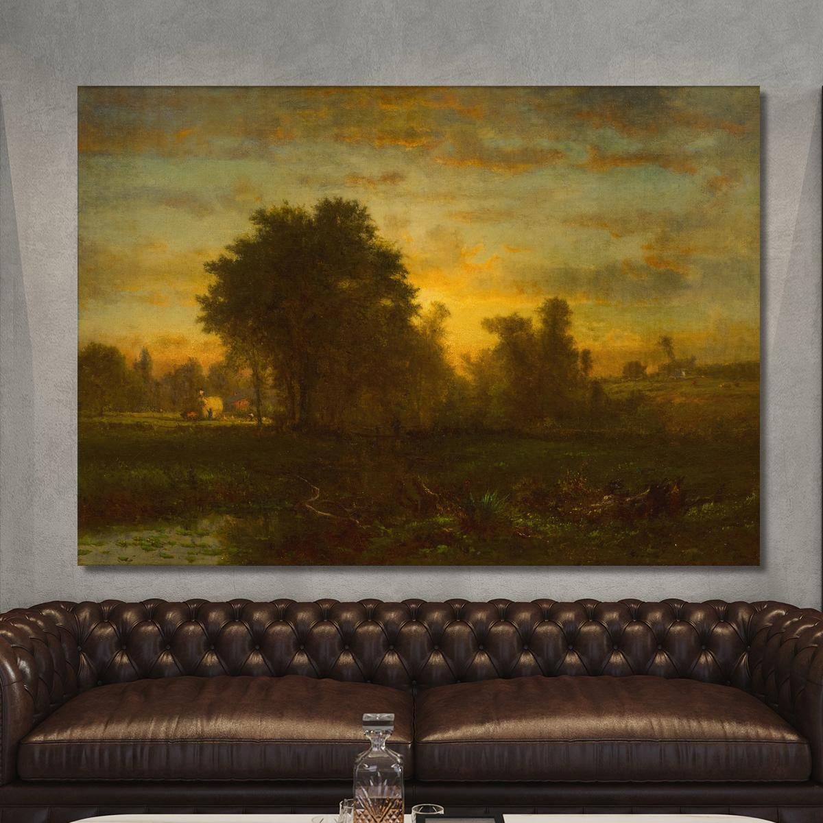 Farm At Sundown George Inness gin29 canvas print 