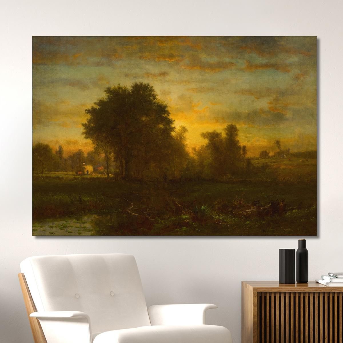 Farm At Sundown George Inness gin29 canvas print 