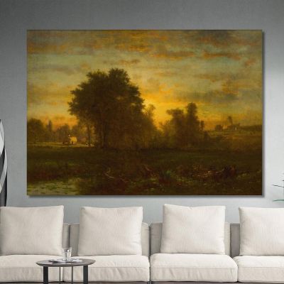 Farm At Sundown George Inness gin29 canvas print 