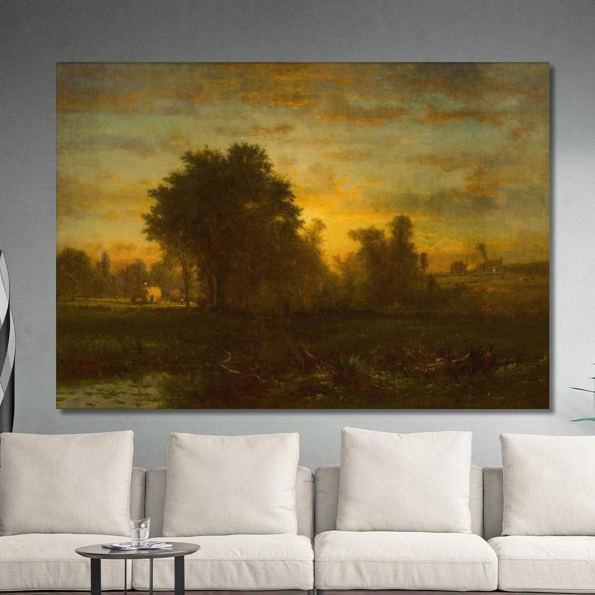 Farm At Sundown George Inness gin29 canvas print 
