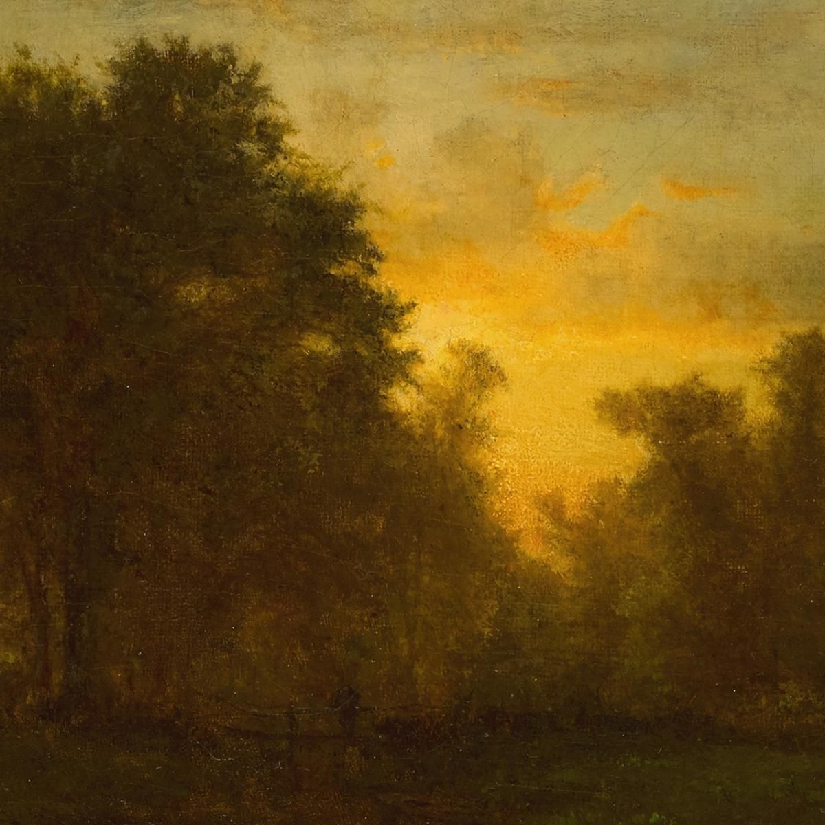 Farm At Sundown George Inness gin29 canvas print