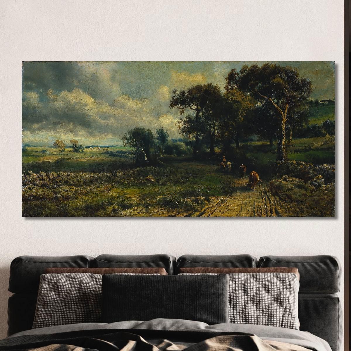 Fleecy Clouds George Inness gin30 canvas print 