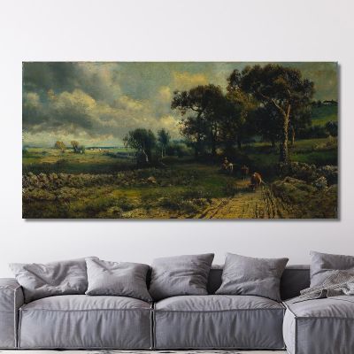Fleecy Clouds George Inness gin30 canvas print 