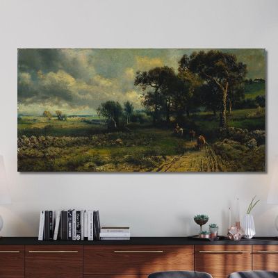 Fleecy Clouds George Inness gin30 canvas print 