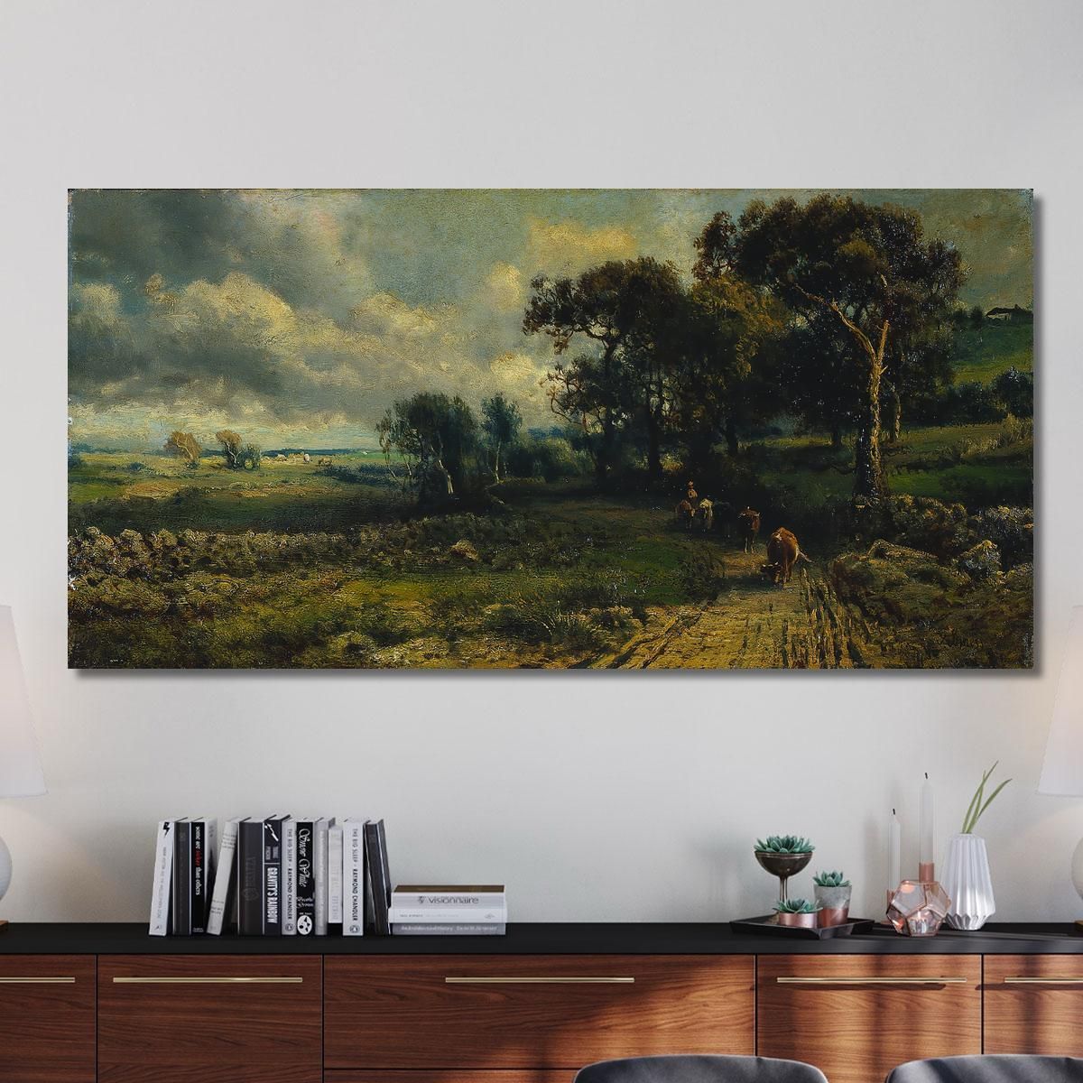 Fleecy Clouds George Inness gin30 canvas print 