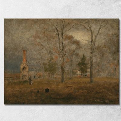 Gray Day Goochland George Inness gin33 canvas print 