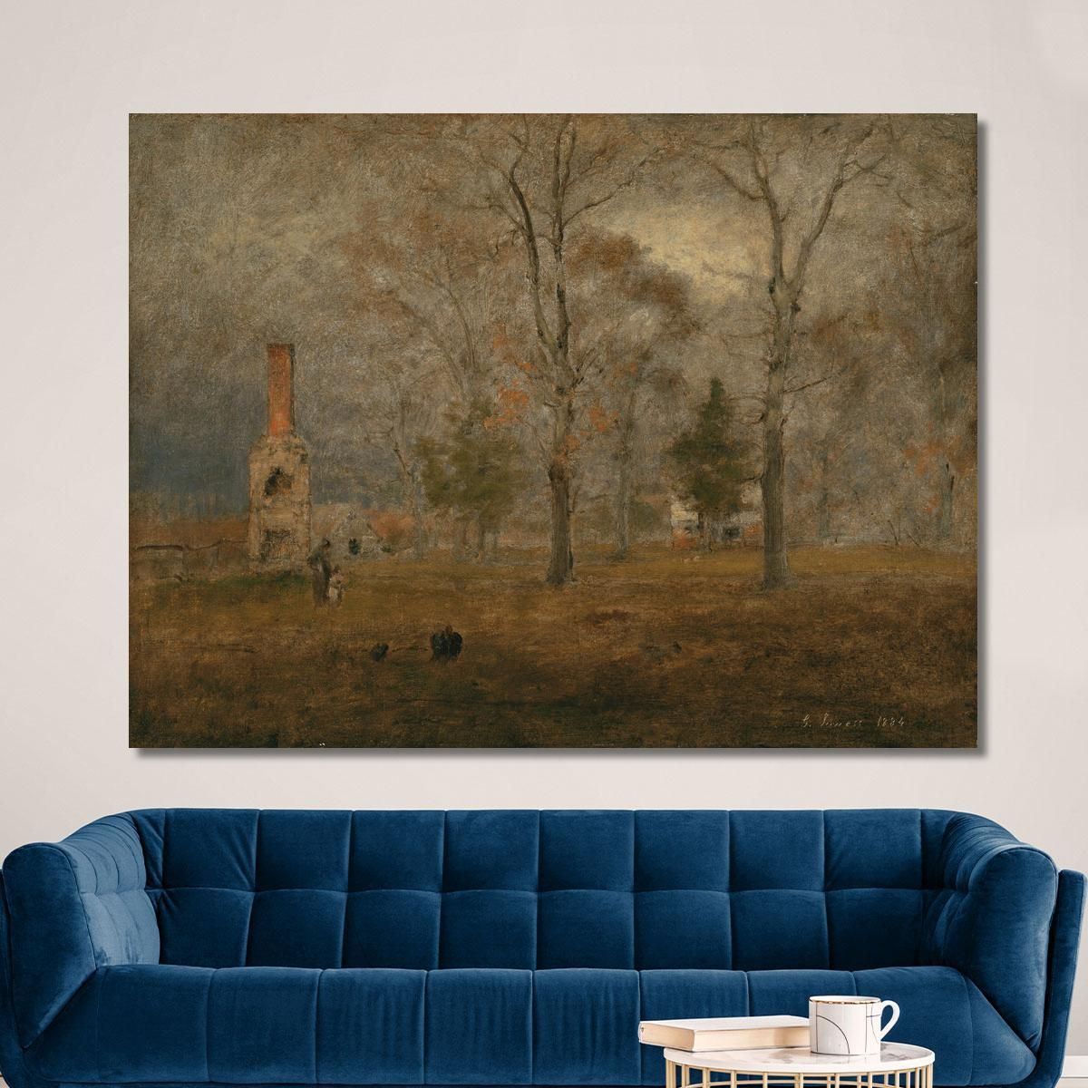 Gray Day Goochland George Inness gin33 canvas print 