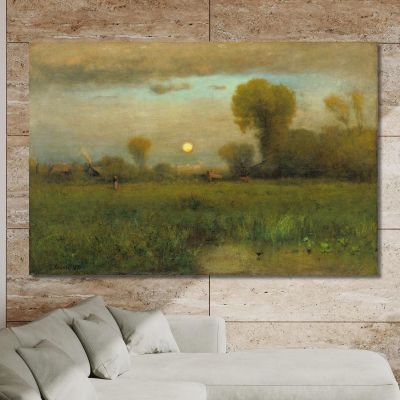 Harvest Moon George Inness gin34 canvas print 