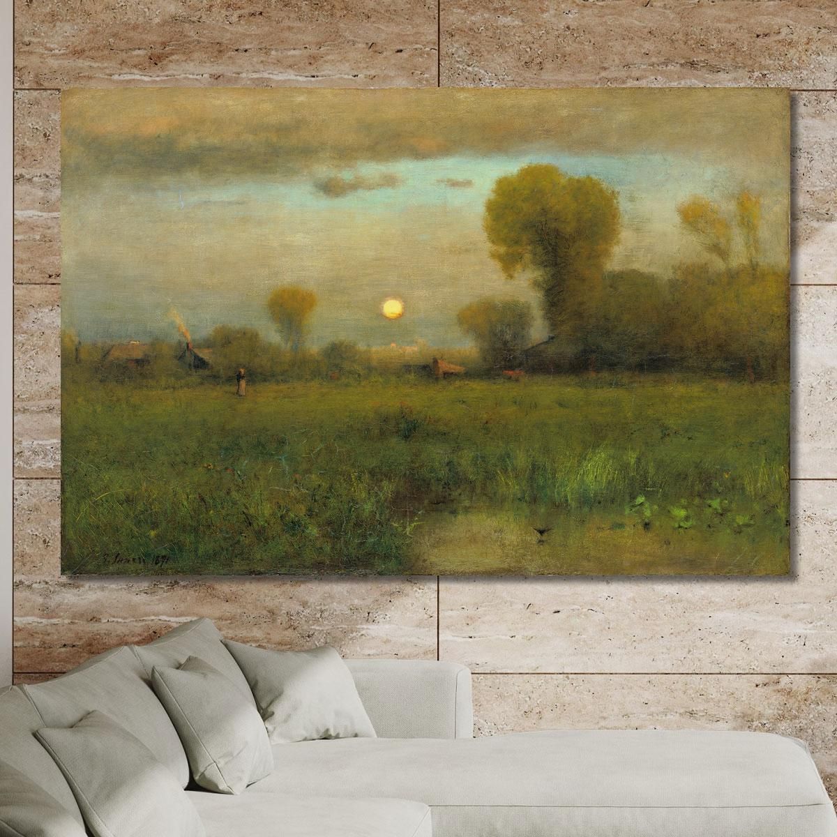 Harvest Moon George Inness gin34 canvas print 