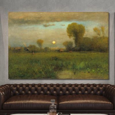 Harvest Moon George Inness gin34 canvas print 