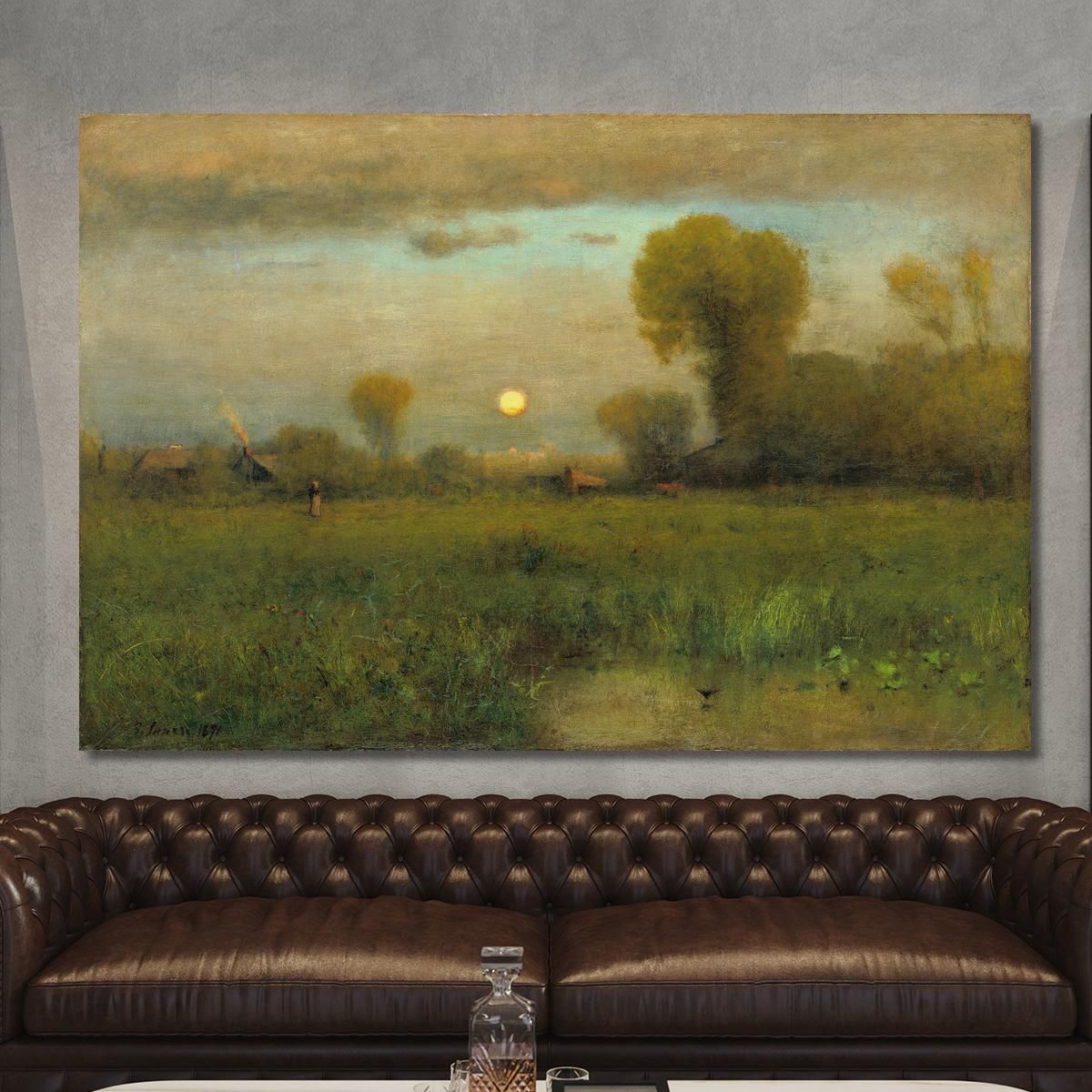 Harvest Moon George Inness gin34 canvas print 