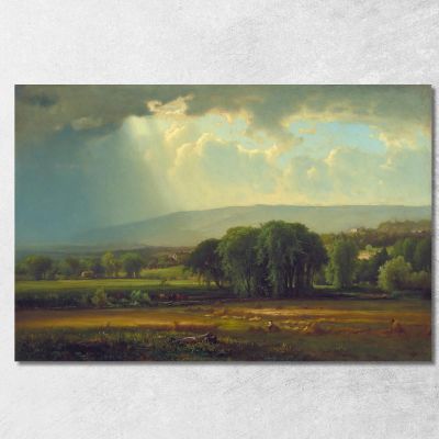 Harvest Scene In The Delaware Valley George Inness gin35 canvas print 