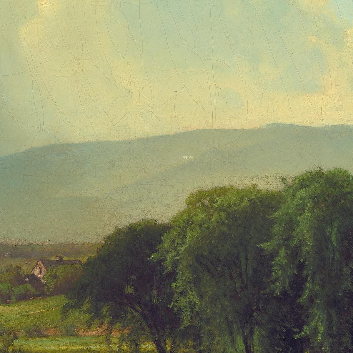 Harvest Scene In The Delaware Valley George Inness gin35 canvas print