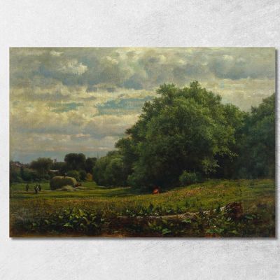 Harvest Time George Inness gin36 canvas print 