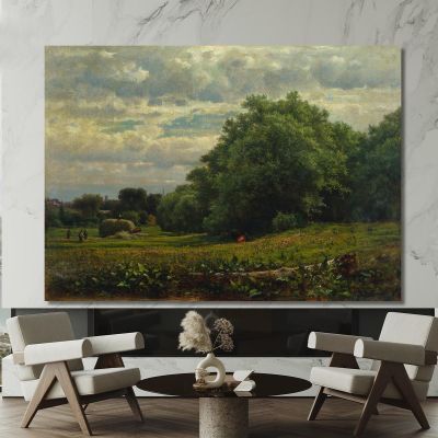 Harvest Time George Inness gin36 canvas print 