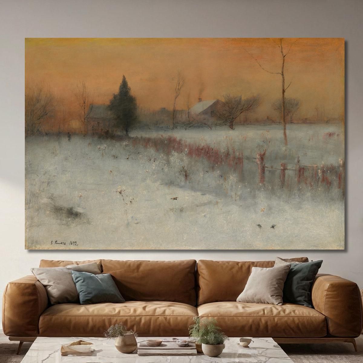 Home At Montclair George Inness gin37 canvas print 