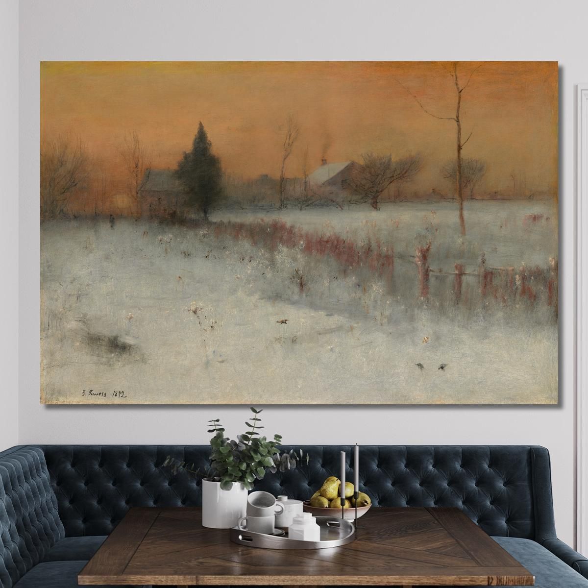 Home At Montclair George Inness gin37 canvas print 