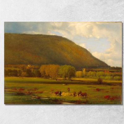 Hudson River Valley George Inness gin39 canvas print 
