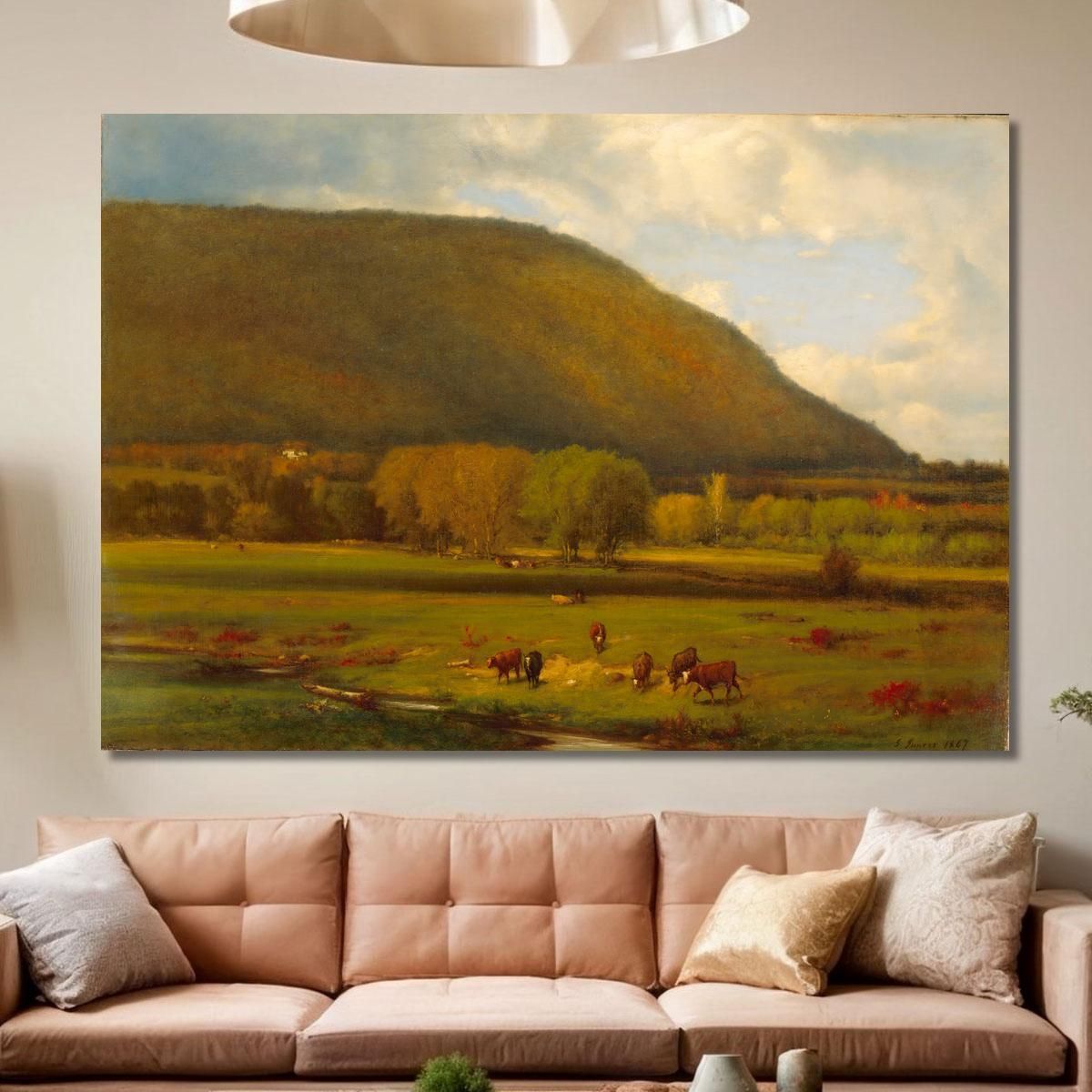 Hudson River Valley George Inness gin39 canvas print 