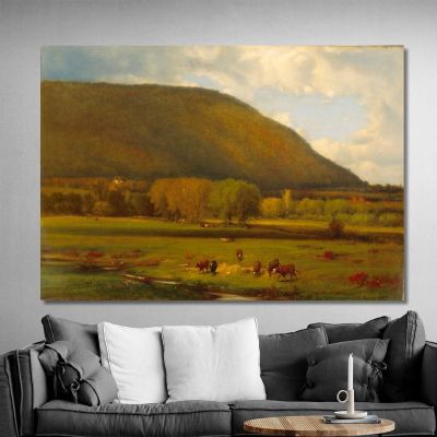 Hudson River Valley George Inness gin39 canvas print 