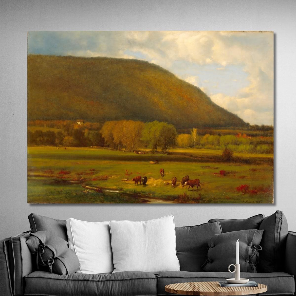 Hudson River Valley George Inness gin39 canvas print 