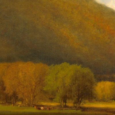 Hudson River Valley George Inness gin39 canvas print