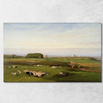 In The Roman Campagna George Inness gin40 canvas print 
