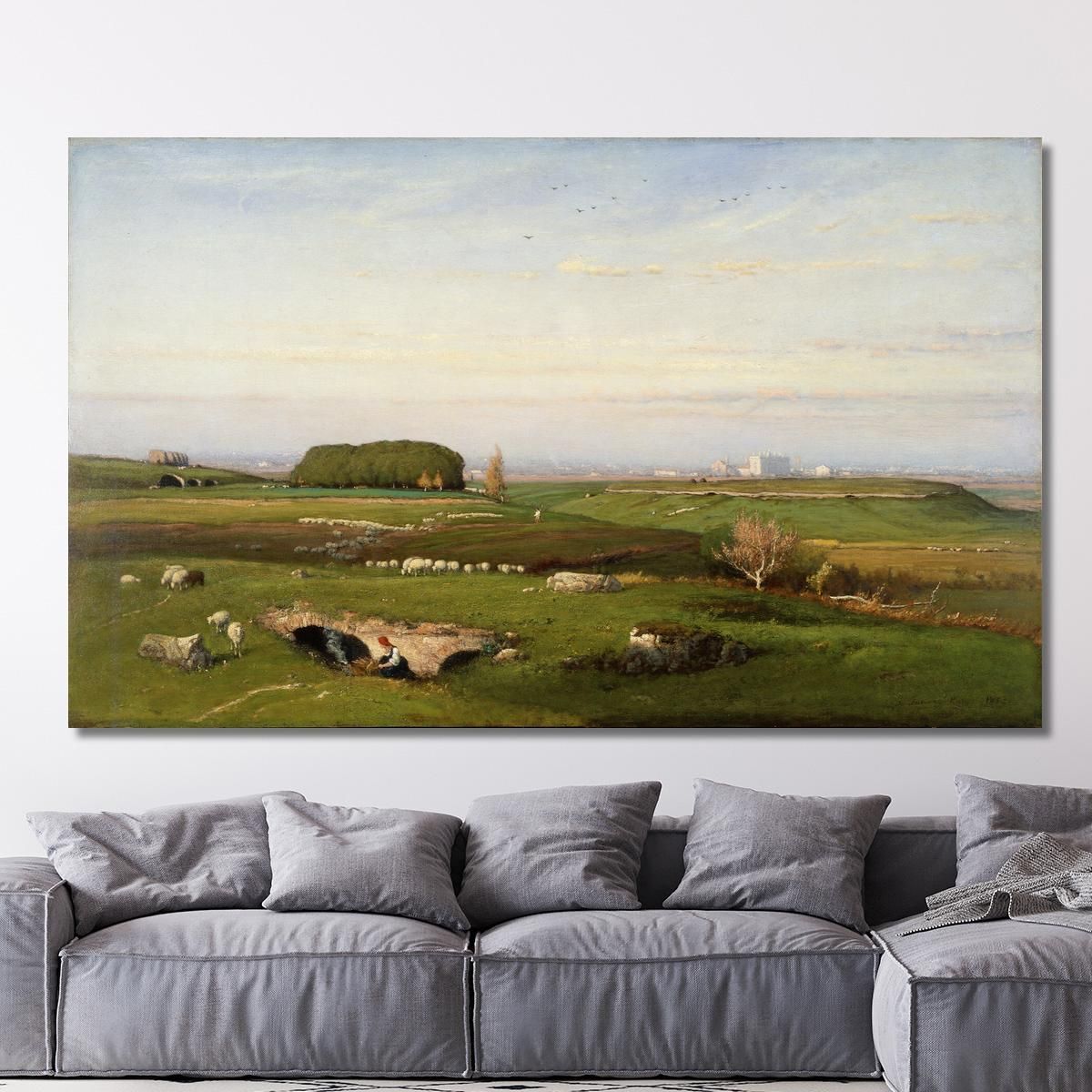 In The Roman Campagna George Inness gin40 canvas print 