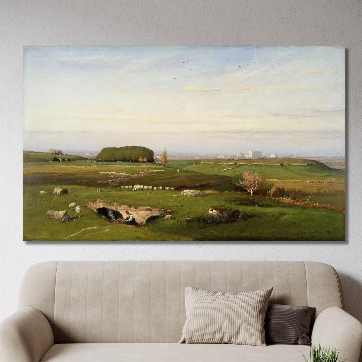 In The Roman Campagna George Inness gin40 canvas print 