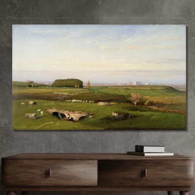 In The Roman Campagna George Inness gin40 canvas print 